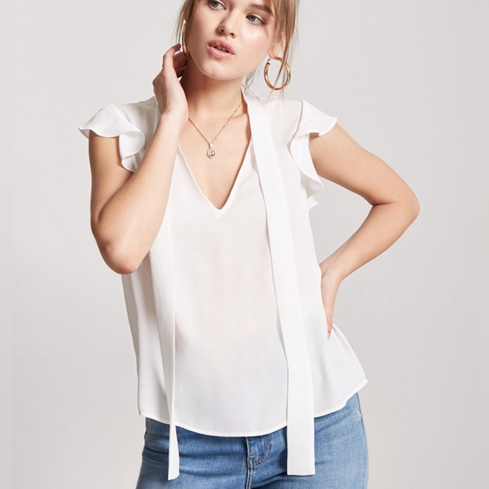 🔴 f21 sheer top